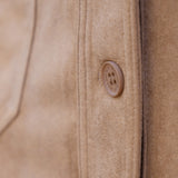 Camel Suede Mini Dress