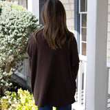 Chocolate Cashmere Blend Sweater