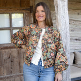 Wallflower Chocolate Cotton Puffer