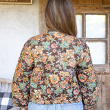 Wallflower Chocolate Cotton Puffer