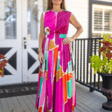 Brantley Maxi Dress Stained Glass
