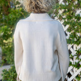 Ivory Trading Up Polo Sweater