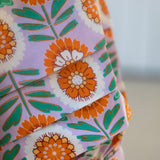 Lavender Floral Pleat Top