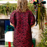 Merlot Floral Mini Dress