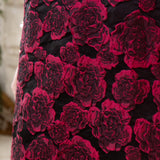 Merlot Floral Mini Dress