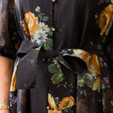 Chocolate Floral Mini Dress