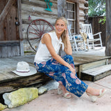 WHITE EYELET TIE TOP