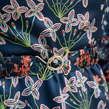 Navy Floral Long Sleeve Maxi