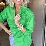 Kelly Green button up