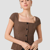 Diana Gingham Top