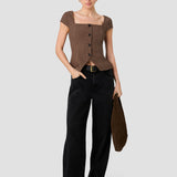 Diana Gingham Top