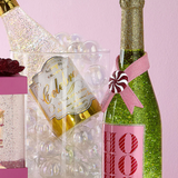 HO HO HO Lighted Champagne