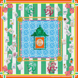 Mahjong Silk Scarf