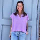 Lavender Sleeveless Sweater