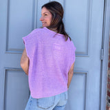 Lavender Sleeveless Sweater