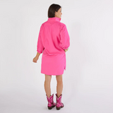 Preppy Dress Corduroy Dress Pink