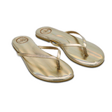 Solei Flip Fops - Metallic Golden