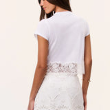 Liriel Eyelet Embroidered Mini Skirt