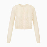 Melisse Eyelet Ruffle Cardigan