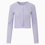 Peridot Stretch Pointelle Cardigan (Moonwash)