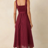 Burgundy Sleeveless Midi