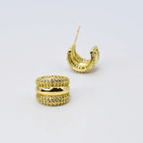Tiny Treasures Gold Hoops