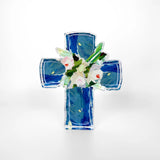 Blue Confetti Cross