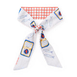 Camile Skinny Scarf Sardine Print