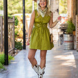 Midnight Muse Belted Mini Dress