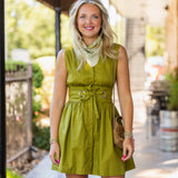 Midnight Muse Belted Mini Dress