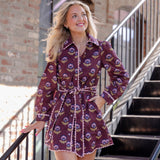 Maribel Floral Belted Mini Dress