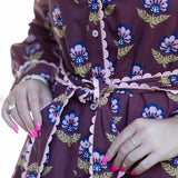 Maribel Floral Belted Mini Dress