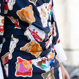 Timbres Print Whitby Mini Dress