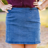 Delancey Denim Mini Skirt