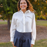 Paola Pleated Mini Shorts