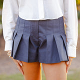 Paola Pleated Mini Shorts