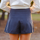 Paola Pleated Mini Shorts