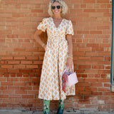 Petal Glow Maxi Dress