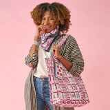 Evie Mahjong Reversible Quilted Tote Bag