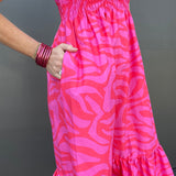 Zebra Smock Maxi