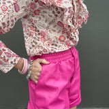 Pink Leather Short