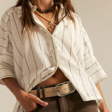 Seaside Cotton Stripe Shirt