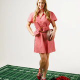 Brooke Dress - Red Gingham