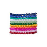 Patsy Crystal Stretch Bracelet Stack Set of 11 Rainbow