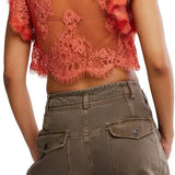 Lunar Ash Lace Top