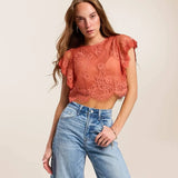 Lunar Ash Lace Top