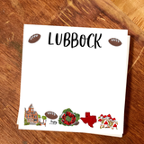 Lubbock, TX Chunky Notepad-Stationery Writing Pad-100 Pages