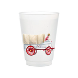 Sooner Wagon Frosted Cups | Set of 6